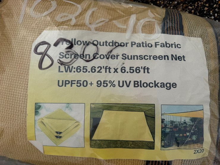 #8306-•-yellow-outdoor-patio-fabric-screen-cover-sunscreen-net-image-2