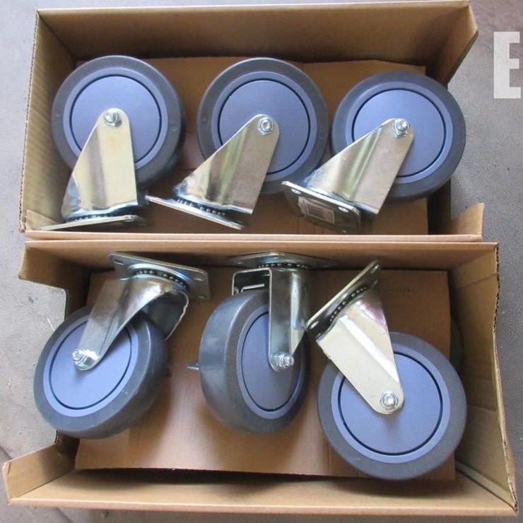(12) SWIVEL CASTER WHEELS
