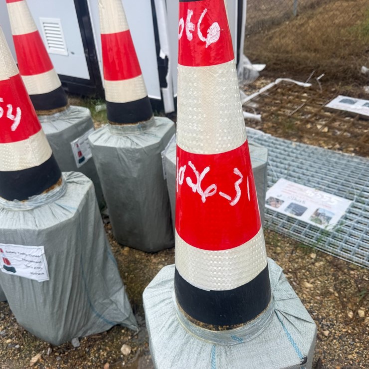 #8354 • Appears Unused Safety Traffic Cones Fluorescent