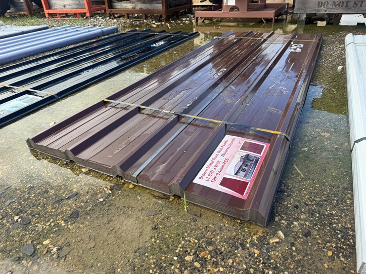 #8383-•-appears-unused-brown-metal-roof-panels-image-1