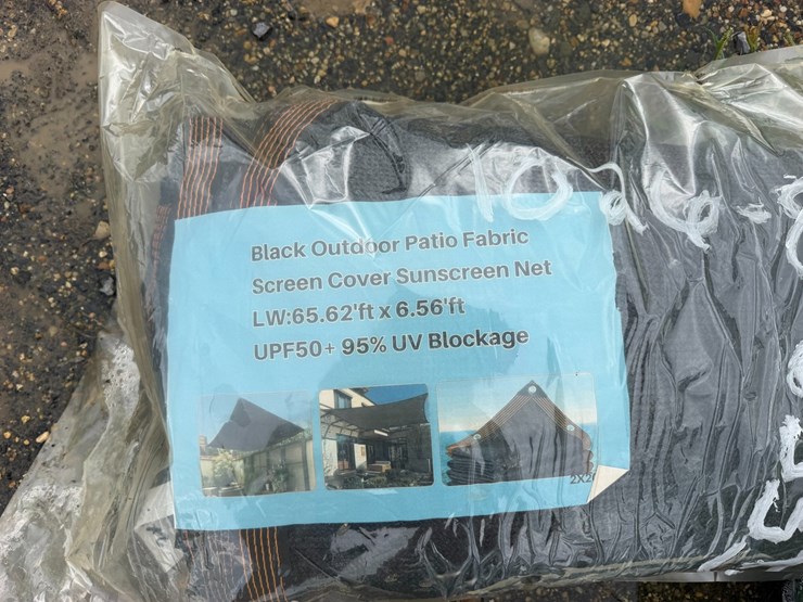 #8335-•-black-outdoor-patio-fabric-screen-cover-sunscreen-net-image-2