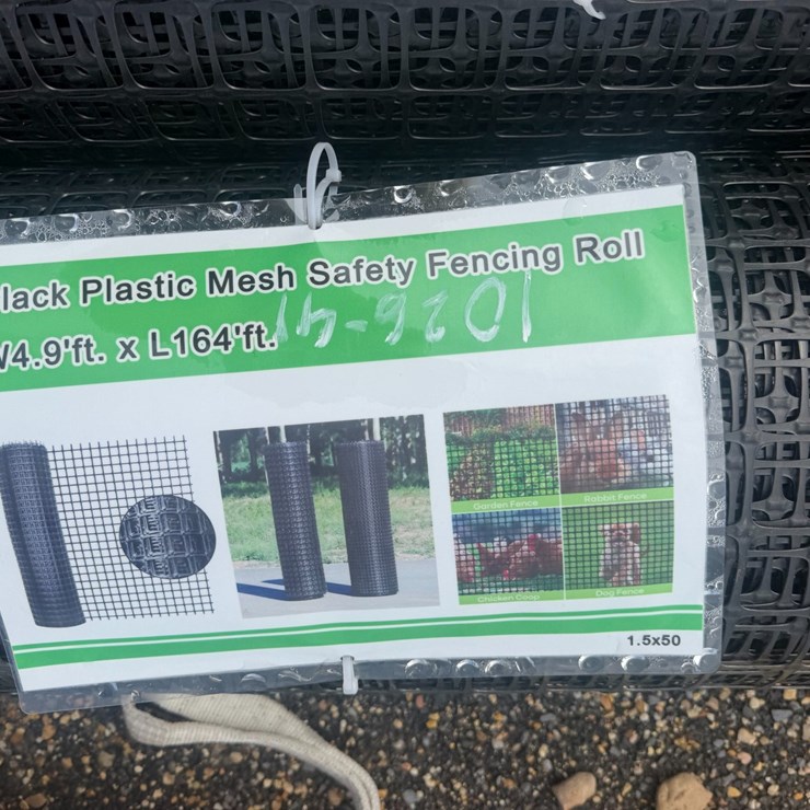 #8367 • Plastic Mesh Safety Fencing Roll 4.9’ft .x164’ft