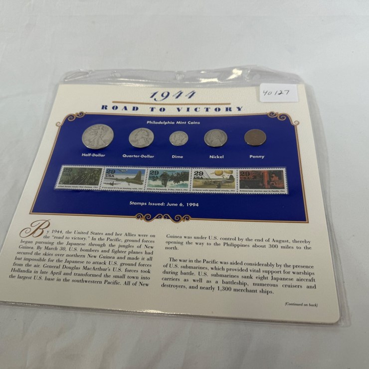 #40127 • 1944 ROAD TO VICTORY PHILADELPHIA MINT COIN SET