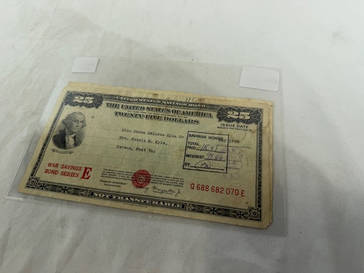 #40140-•-(2)-twenty-five-dollar-savings-bond-image-4