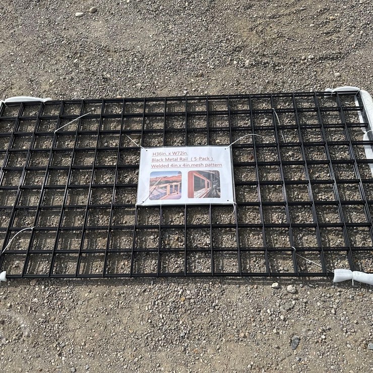 5-PACK BLACK METAL RAIL