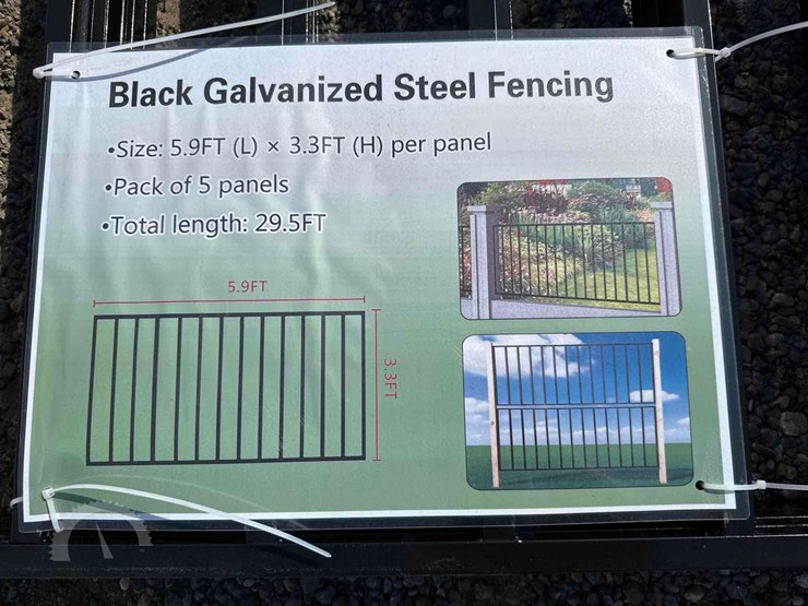 (5)-panel-black-galvanized-steel-fencing-image-2