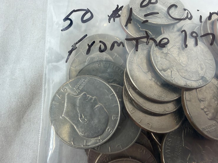 #40135-•-(50)-1970s-dollar-coins-image-7