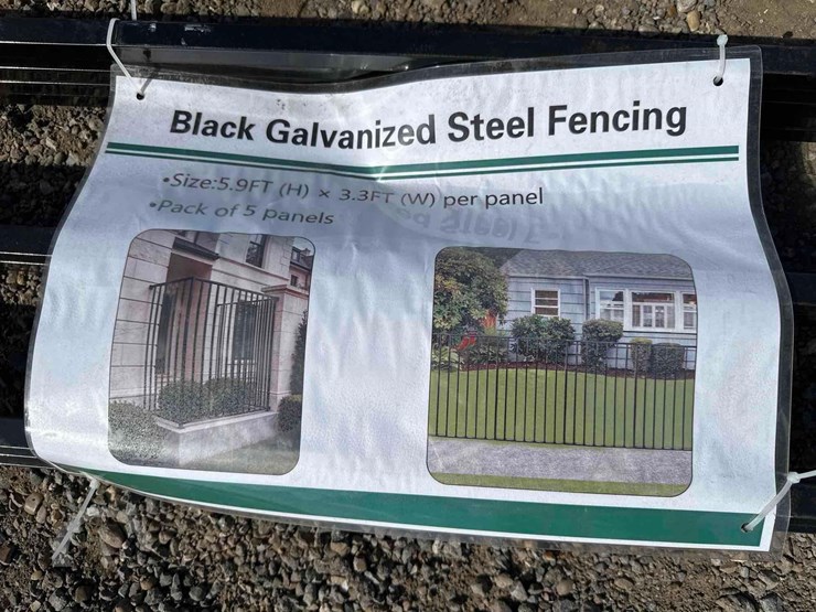(5)-panel-black-galvanized-steel-fencing-image-2