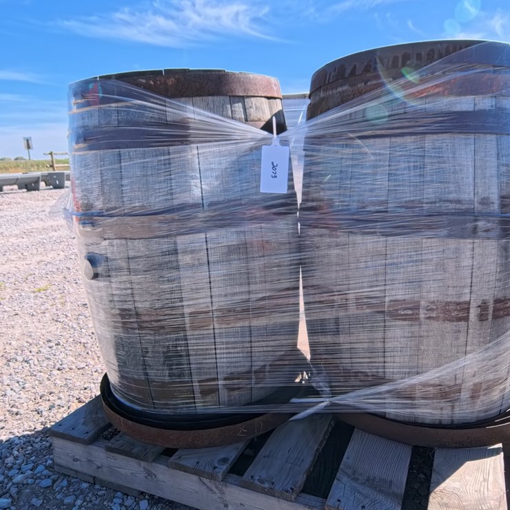 #2073 • 53 Gallon Whiskey Barrels (2 Count)