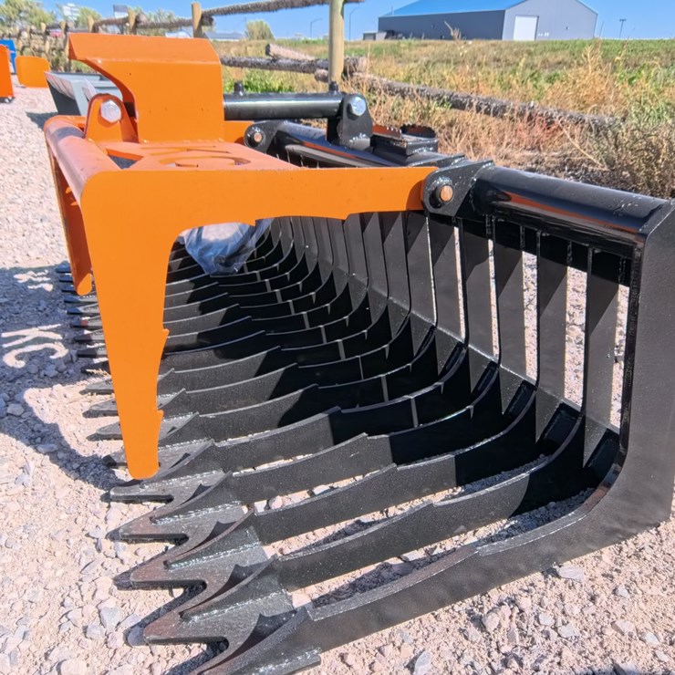 #3078 • NEW Skid Steer Quick Attach 76 Inch Skeleton Grapple