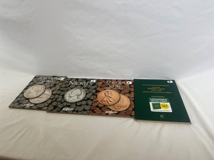 #40137-•-(2)-books-of-nickels-and-(2)-books-of-pennies-image-1
