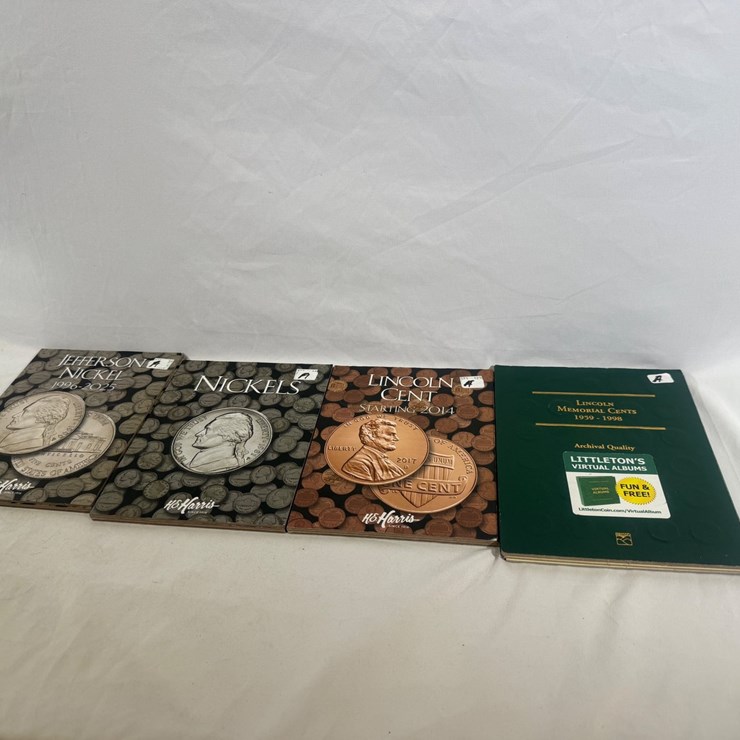 #40137 • (2) BOOKS OF NICKELS AND (2) BOOKS OF PENNIES