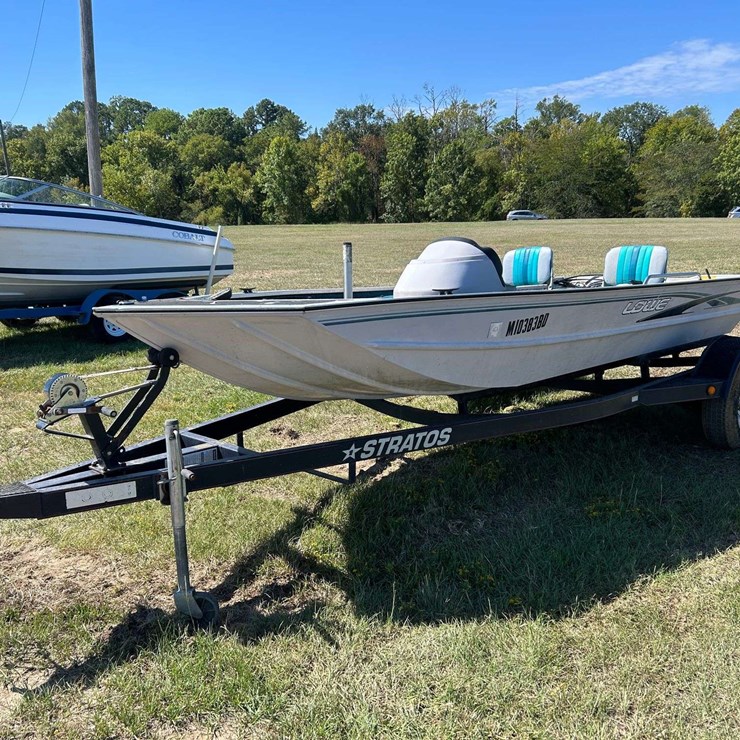 1998 Lowe 170 Aluminum Bass Boat w/ Trailer
