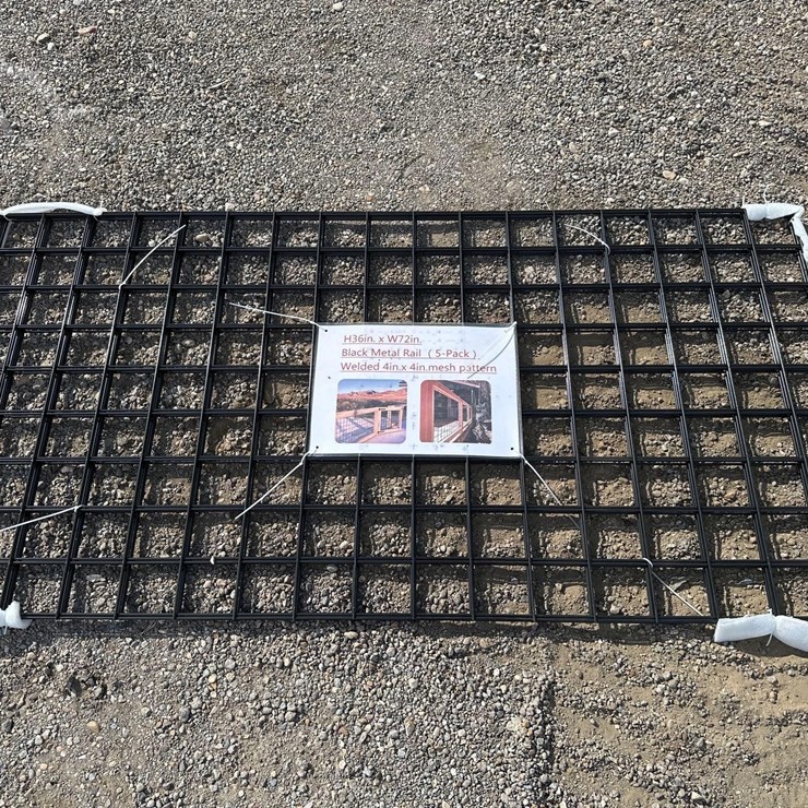 5-PACK BLACK METAL RAIL