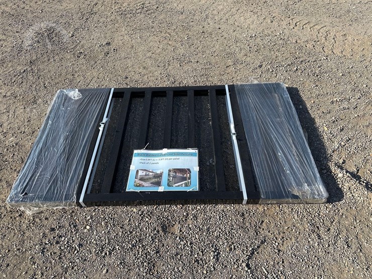 2-panel-black-welded-galvanized-steel-fencing-image-1