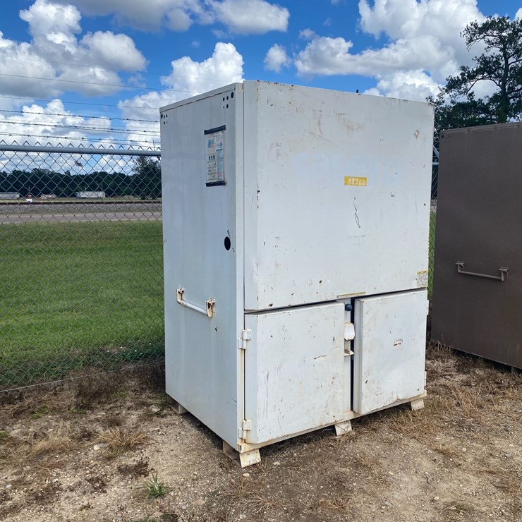 #7523 • LARGE THREE DOOR HEAVY DUTY JOB BOX/STORAGE CONTAINER
