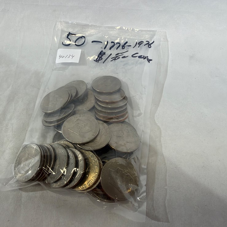 #40134 • (50) 1776-1976 BICENTENNIAL DOLLAR COINS