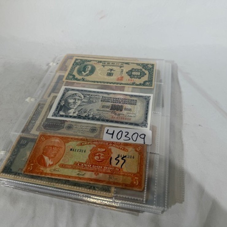 #40309 • FOREIGN CURRENCY BANK NOTES