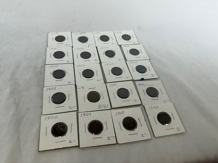 #40144-•-(20)-1901-1908-indian-head-pennies-image-2