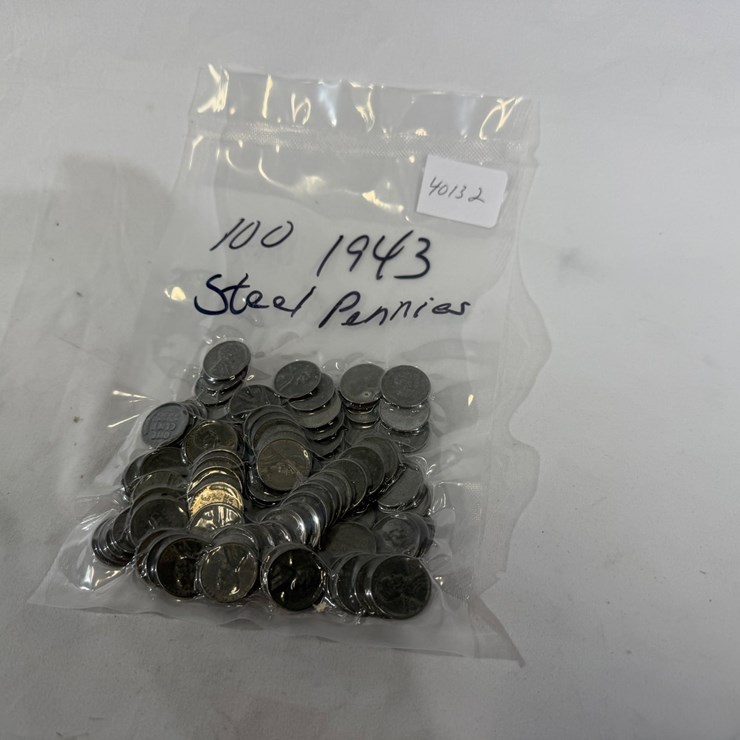 #40132 • (100) 1943 STEEL PENNIES