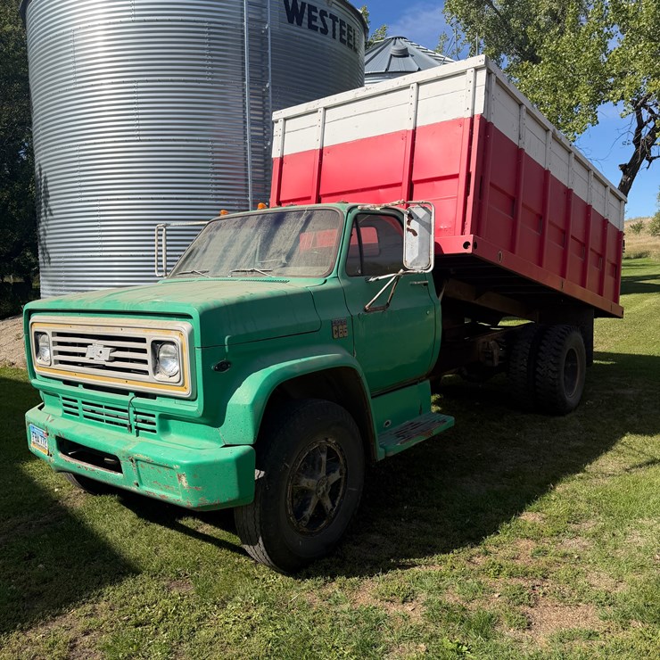 1975 Single axle 366 4+2, box & hoist, starts, runs, operates as it should