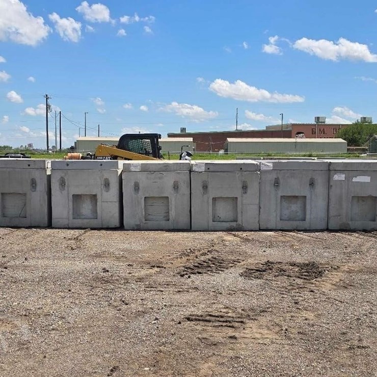 QTY. (6) PRECAST CONCRETE UTILITY VAULTS. 48 INCH