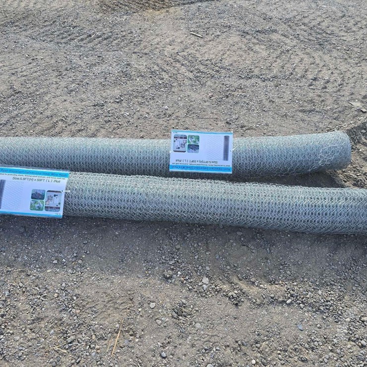 QTY. (2) RUST-RESISTANT GALVANIZED STEEL WIRE MESH