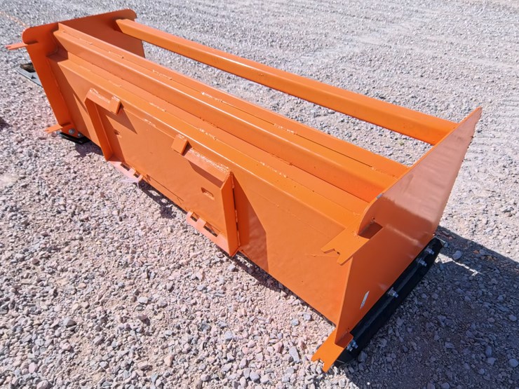 #3087-•-new-sid-steer-quick-attach-8ft-snow-blade-with-pull-back-blade-image-2
