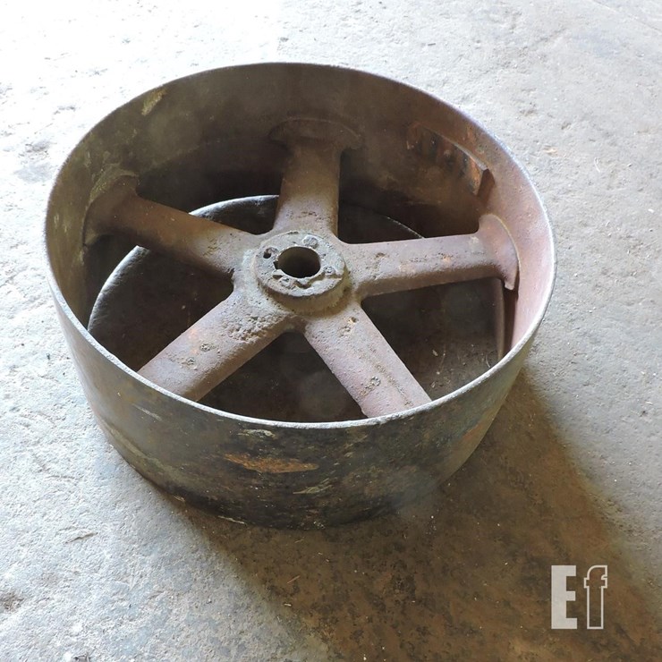 STEEL FLAT BELT PULLEY, 16” DIAMETER X 6” WIDE