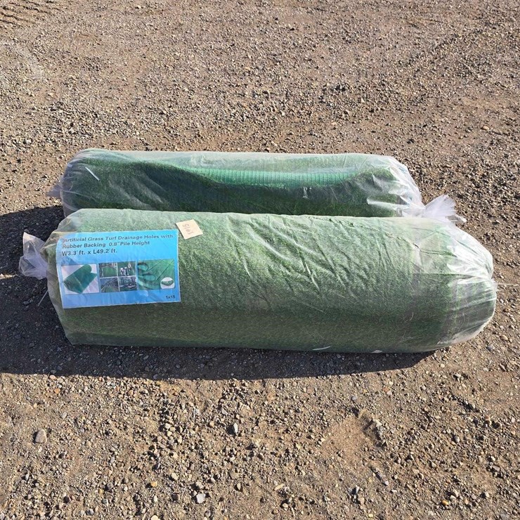 QTY. (2) ARTIFICIAL GRASS TURF ROLLS