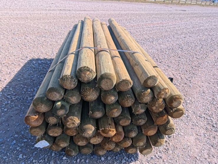 #2031-•-new-5-6-inch-x-8ft-treated-wooden-fence-posts-(50-count)-image-6
