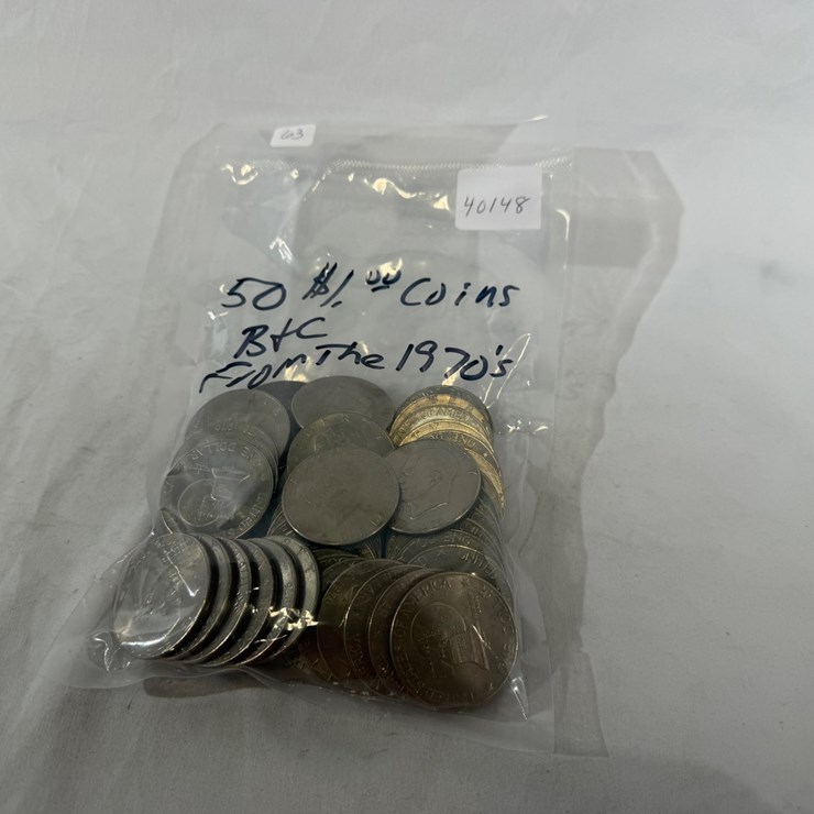 #40148 • (50) 1970s BICENTENNIAL DOLLAR COINS