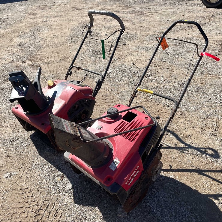 #1846 • (2) Gas Powered Snow Blowers for Parts