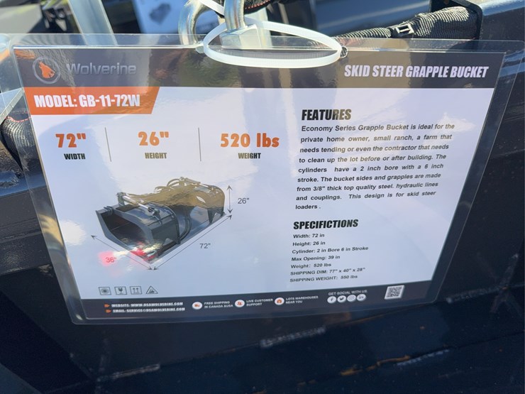 unused-2026-skid-steer-grapple-bucket-attachment-image-2