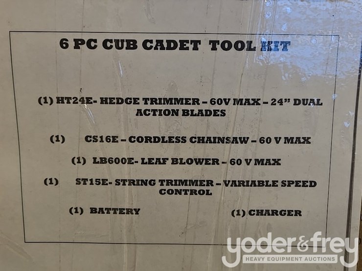 unused-6-pc-cub-cadet-tool-kit-c/w-ht24e-hedge-trimmer,-cs160e-cordless-chainsaw,-lb600e-leaf-blower,-st16e-string-trimmer,-battery-image-11