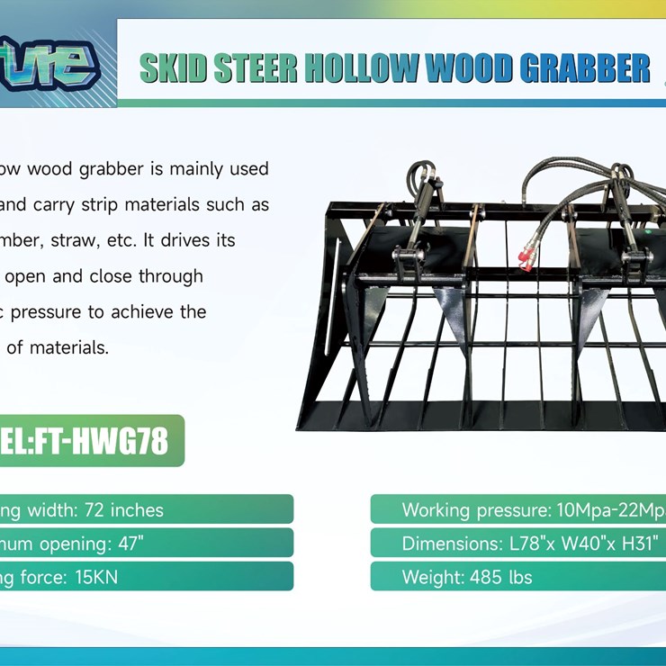Future Skid Steer Hollow Wood Grabber