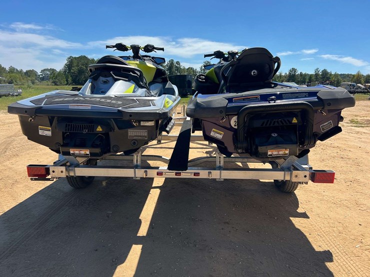 2019-sea-doo-gtr-x-230-&-2021-sea-doo-rxt-x-300-w/-2026-magic-tilt-dual-pwc-trailer-image-6