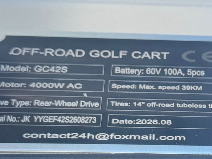 sl-gc42s-off-road-golf-cart-...-you-are-bidding-on-the-top-white-cart-image-4