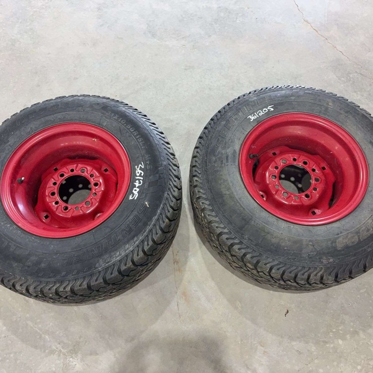 (2) Sentinel 31x10.50R15LT Implement Tires on 6 Hole Rims