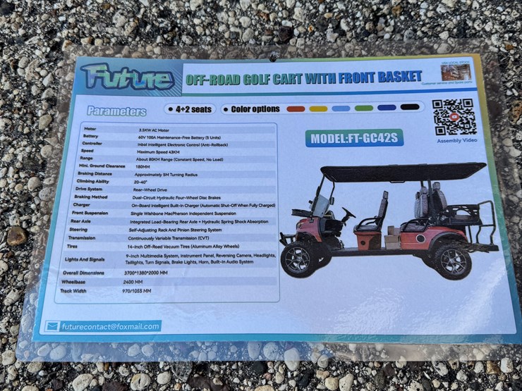 ft-gc42s-off-road-golf-cart-...-you-are-bidding-on-the-top-blue-cart-image-5