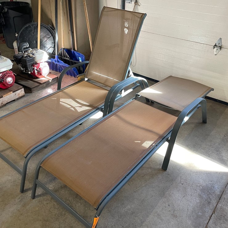 #3158 • (2) Reclining Patio Chairs