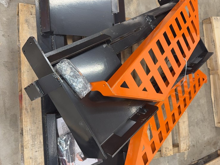 2026-unused-skid-steer-pallet-fork-...-you-are-bidding-on-two-forks,-one-black-and-orange-frame-and-bolts-image-3