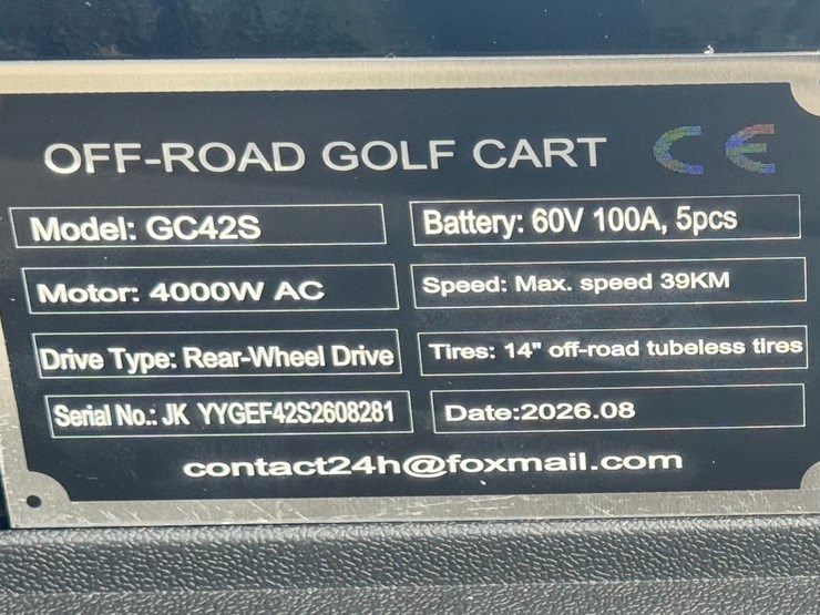 sl-gc42s-off-road-golf-cart-...-you-are-bidding-on-the-bottom-black-cart-image-3