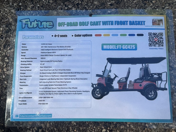 sl-gc42s-off-road-golf-cart-...-you-are-bidding-on-the-top-white-cart-image-4