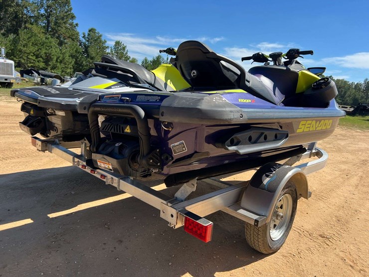 2019-sea-doo-gtr-x-230-&-2021-sea-doo-rxt-x-300-w/-2026-magic-tilt-dual-pwc-trailer-image-3