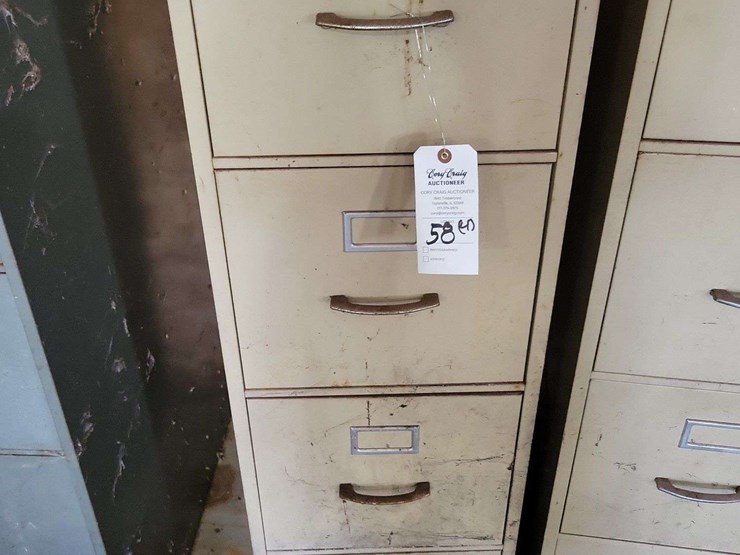 group-of-four-four-drawer-metal-filing-cabinets-image-2