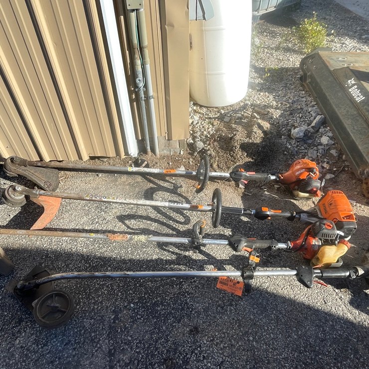 #1858 • (4) Gas Powered Lawn Tools
