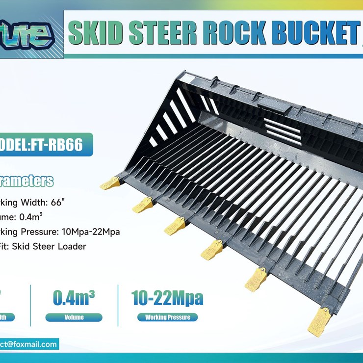 Future Skid Steer Rock Bucket