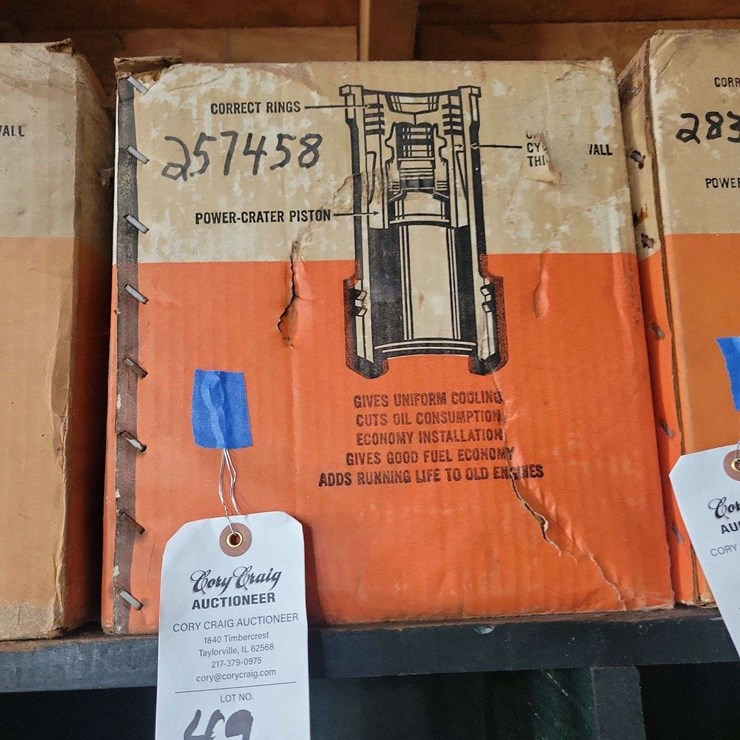 Allis-Chalmers Power-Crater Piston Part Number 257458 in Original Packaging