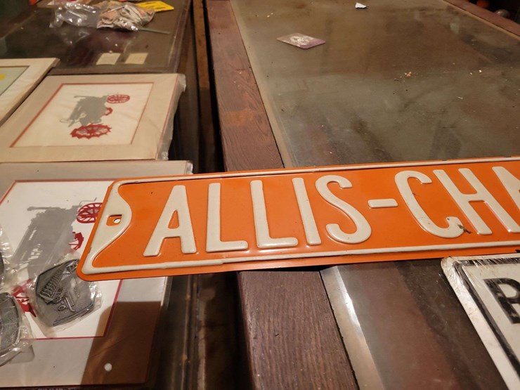two-allis-chalmers-metal-signs:-reserved-parking-equipment-and-allis-chalmers-rd-street-sign-image-3